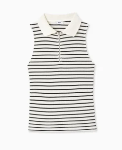 Pimkie T-Shirt Et Top^Top Zippé Sans Manches Avec Col Polo -