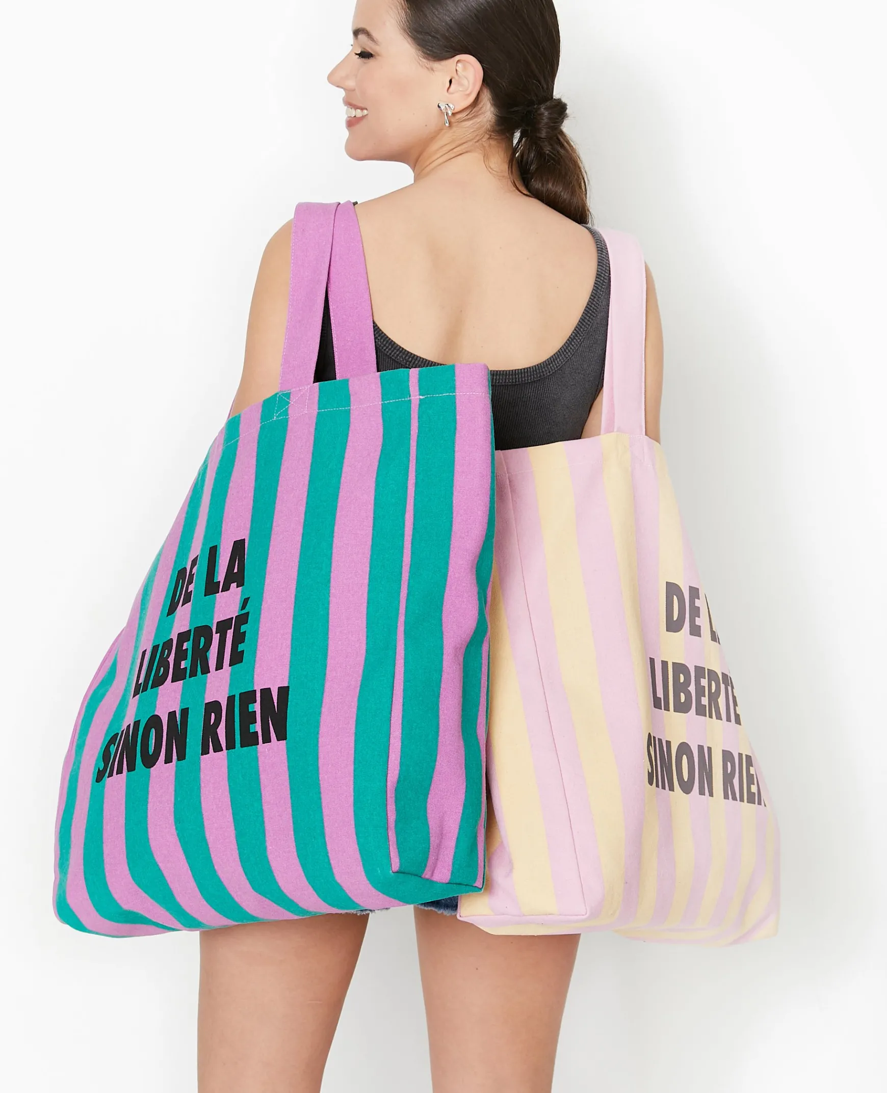 Pimkie Sac|Toute La Collection^Tote Bag XXL Rayé -