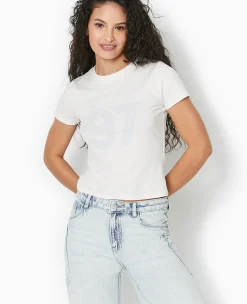 Pimkie Toute La Collection|T-Shirt Et Top^T-shirt Ajusté Avec Print Devant -