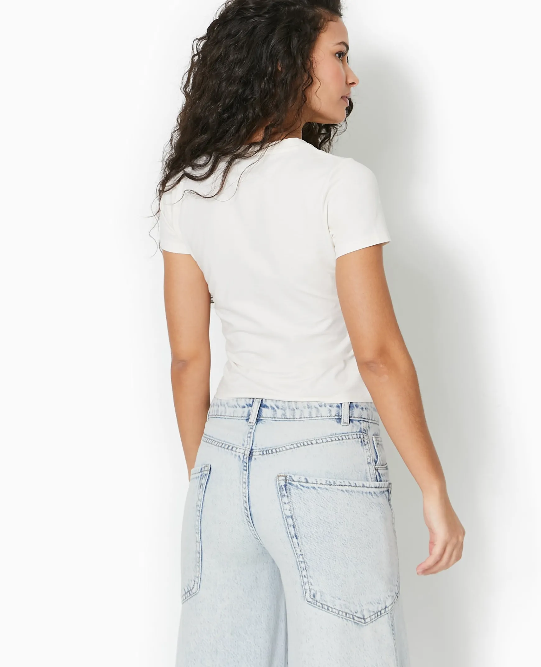 Pimkie Toute La Collection|T-Shirt Et Top^T-shirt Ajusté Avec Print Devant -