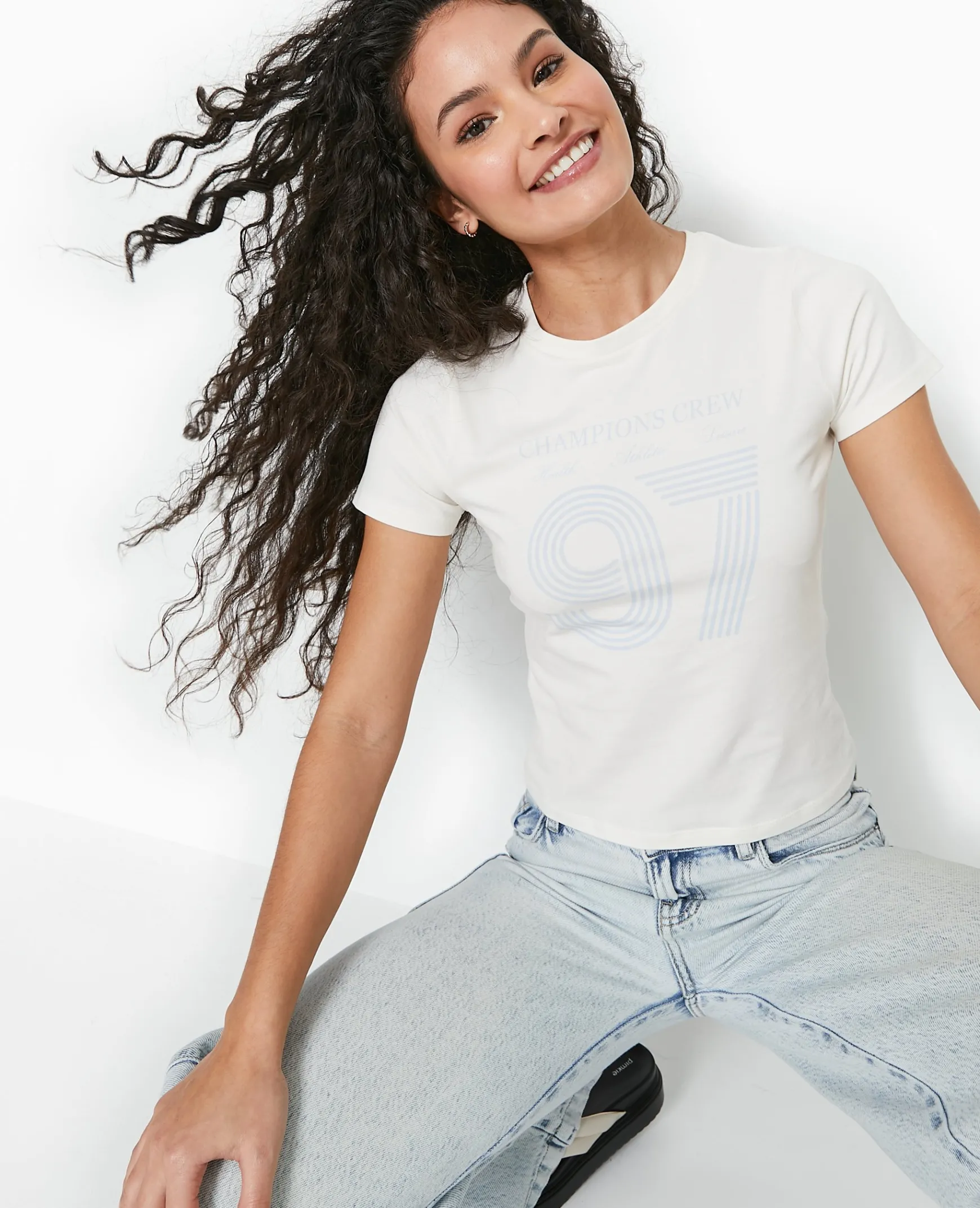 Pimkie Toute La Collection|T-Shirt Et Top^T-shirt Ajusté Avec Print Devant -