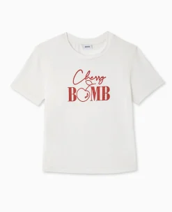 Pimkie T-Shirt Et Top^T-shirt Ajusté Avec Print Paillettes Devant -