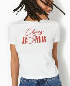 Pimkie T-Shirt Et Top^T-shirt Ajusté Avec Print Paillettes Devant -