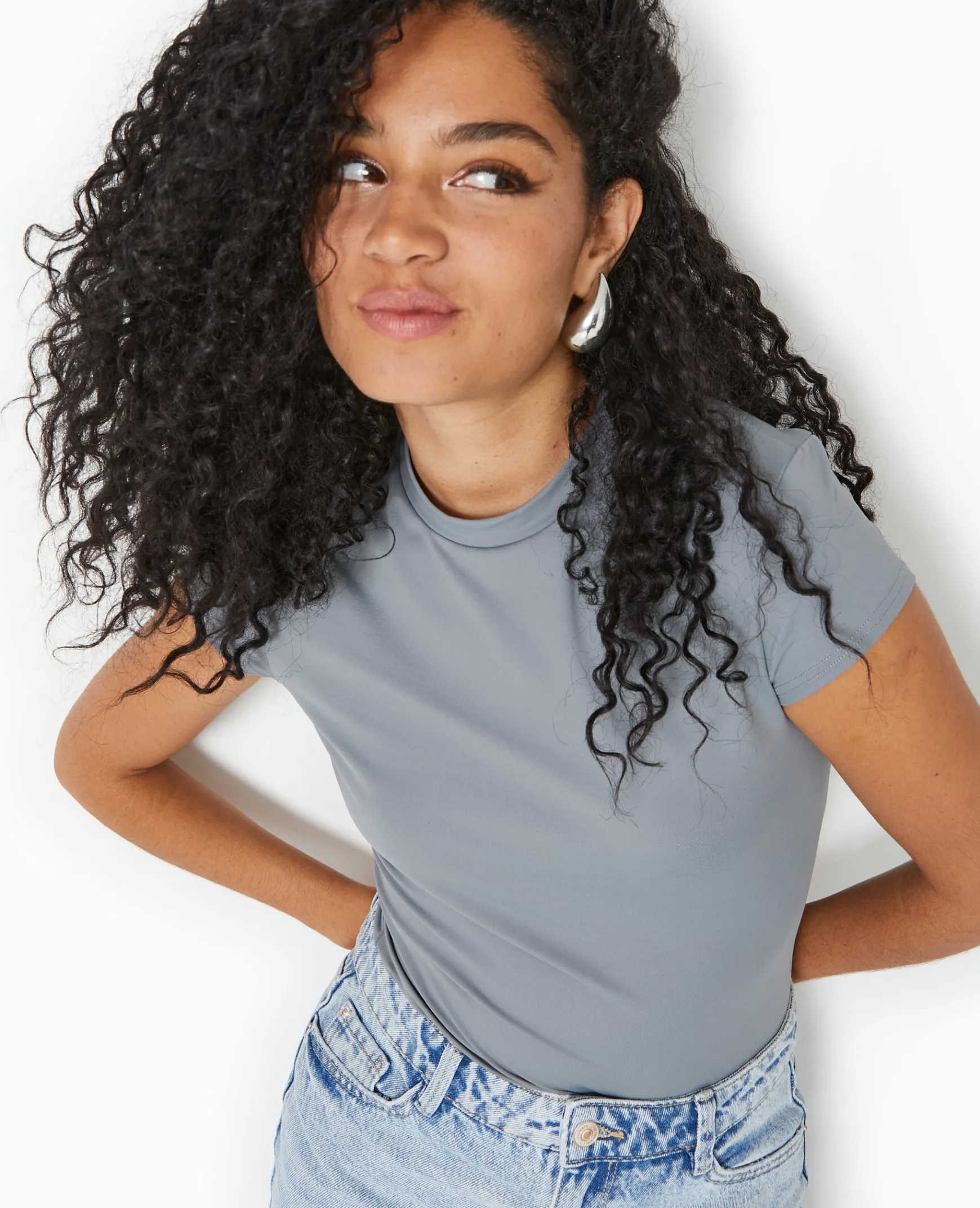 Pimkie Toute La Collection|T-Shirt Et Top^T-shirt Ajusté En Maille Extensible -