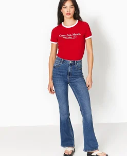 Pimkie T-Shirt Et Top^T-shirt Avec Print Et Biais Contrastés -