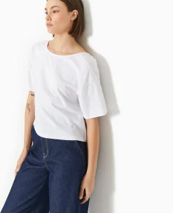 Pimkie T-Shirt Et Top^T-shirt Bi-matiè;re Avec Nouettes Dos -