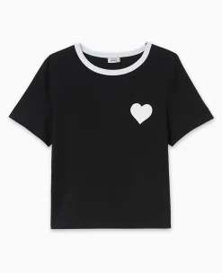 Pimkie Toute La Collection|T-Shirt Et Top^T-shirt Court Avec Cœur -