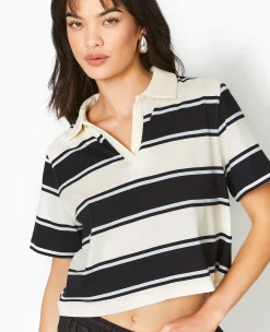 Pimkie Toute La Collection|T-Shirt Et Top^T-shirt Court Col Polo Rayé -
