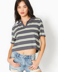 Pimkie Toute La Collection|T-Shirt Et Top^T-shirt Court Col Polo Rayé -