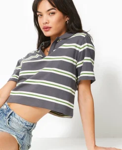 Pimkie Toute La Collection|T-Shirt Et Top^T-shirt Court Col Polo Rayé -