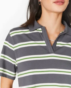 Pimkie Toute La Collection|T-Shirt Et Top^T-shirt Court Col Polo Rayé -