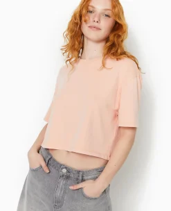 Pimkie T-Shirt Et Top^T-shirt Court En Coton épais Effet Délavé -