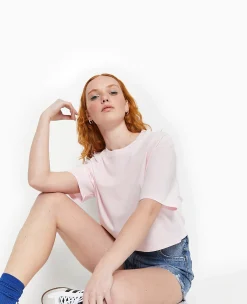 Pimkie T-Shirt Et Top^T-shirt Court En Coton épais Effet Délavé -