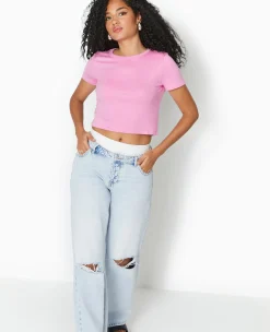 Pimkie Toute La Collection|T-Shirt Et Top^T-shirt Court En Maille Fluide -