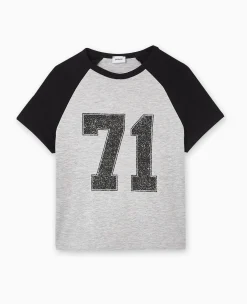 Pimkie T-Shirt Et Top^T-shirt Court Manches Raglan Avec Print -