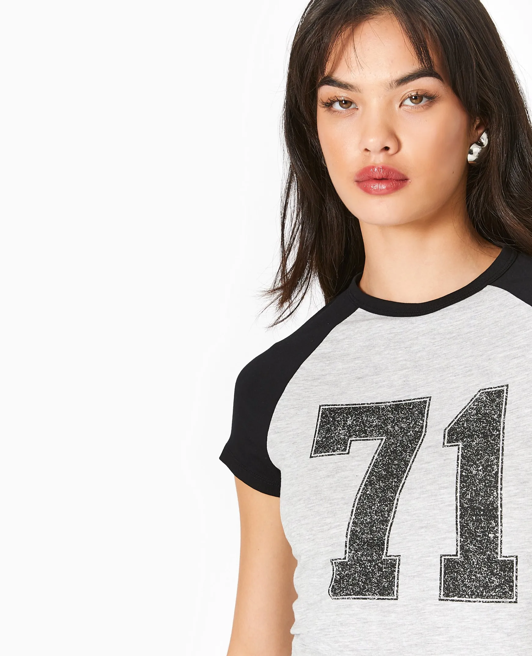 Pimkie T-Shirt Et Top^T-shirt Court Manches Raglan Avec Print -