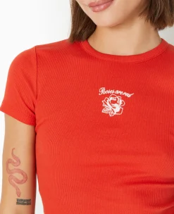 Pimkie T-Shirt Et Top^T-shirt En Maille Côtelée Avec Broderie -