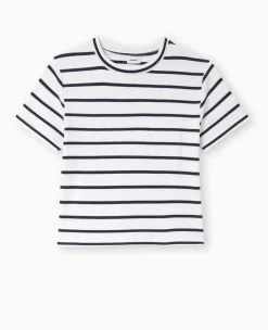 Pimkie Toute La Collection|T-Shirt Et Top^T-shirt En Maille Côtelée Motif Rayures -