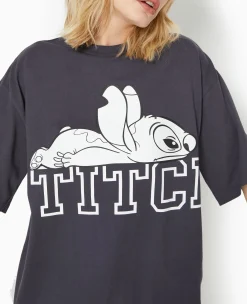 Pimkie Toute La Collection|T-Shirt Et Top^T-shirt Oversize Avec Grand Print STITCH Devant -