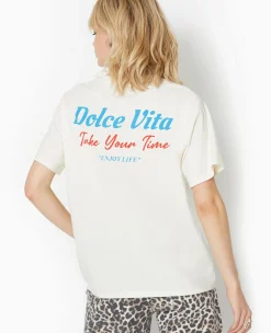 Pimkie Toute La Collection|T-Shirt Et Top^T-shirt Oversize Avec Print Poitrine Et Dos -