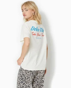 Pimkie Toute La Collection|T-Shirt Et Top^T-shirt Oversize Avec Print Poitrine Et Dos -