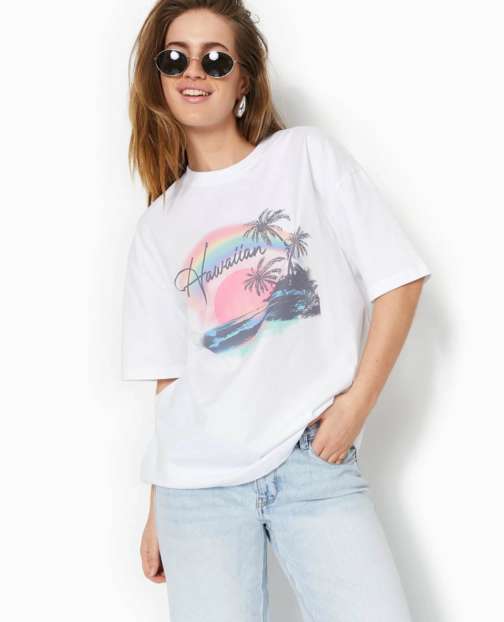 Pimkie T-Shirt Et Top^T-shirt Oversize Avec Print Devant -