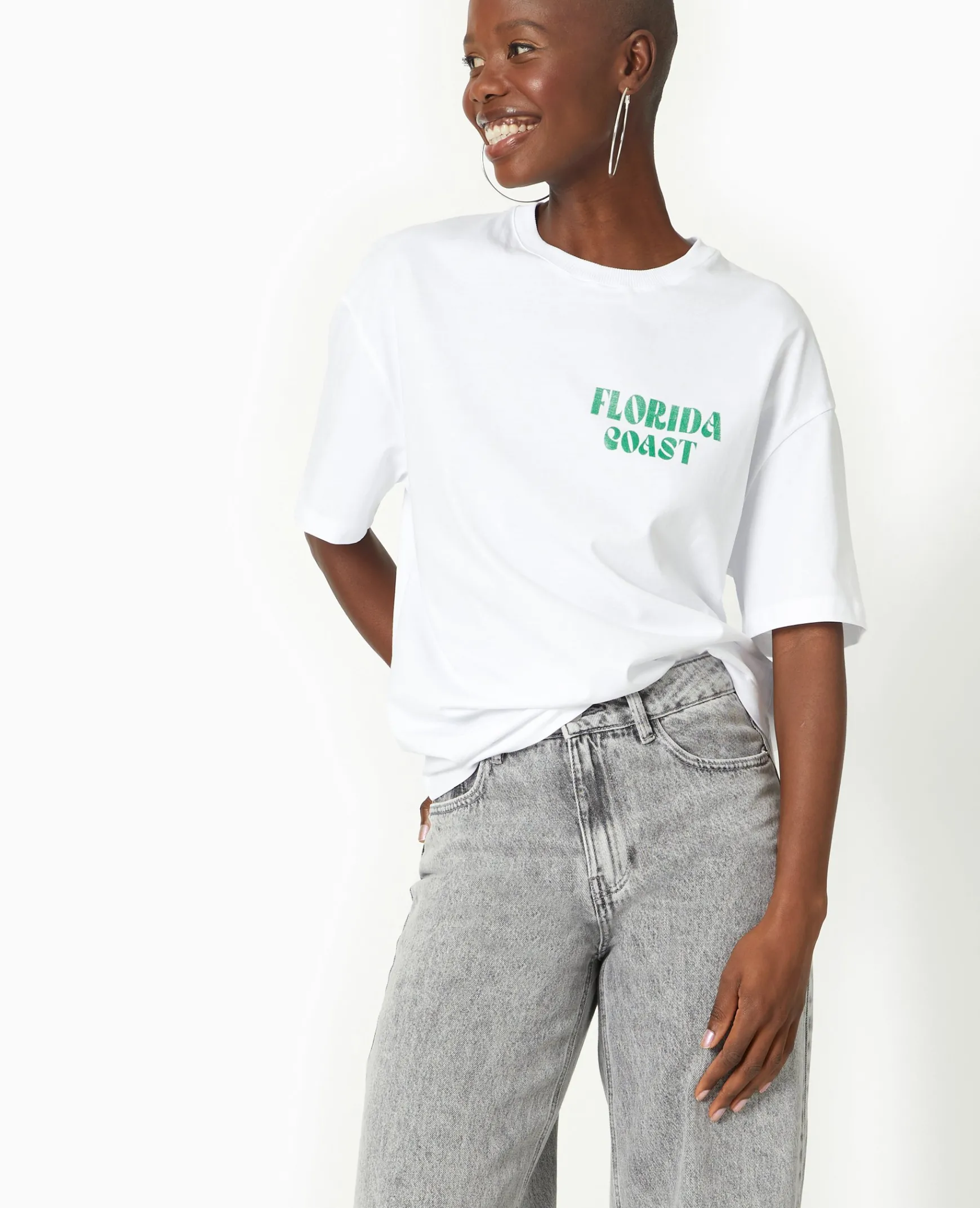Pimkie T-Shirt Et Top^T-shirt Oversize Avec Print Devant Et Dos -