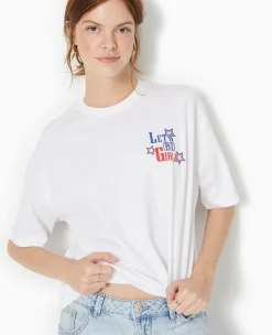 Pimkie Toute La Collection|T-Shirt Et Top^T-shirt Oversize Avec Print Devant Et Dos -