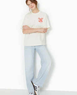 Pimkie Toute La Collection|T-Shirt Et Top^T-shirt Oversize Avec Print Devant Et Dos -
