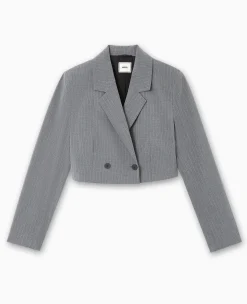 Pimkie Toute La Collection|Veste Et Blazer^Veste Blazer Cropped Rayures Banquier -