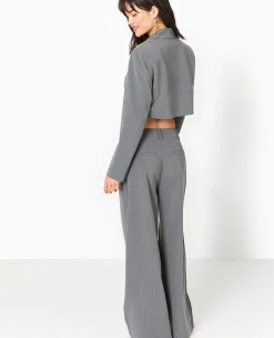 Pimkie Toute La Collection|Veste Et Blazer^Veste Blazer Cropped Rayures Banquier -
