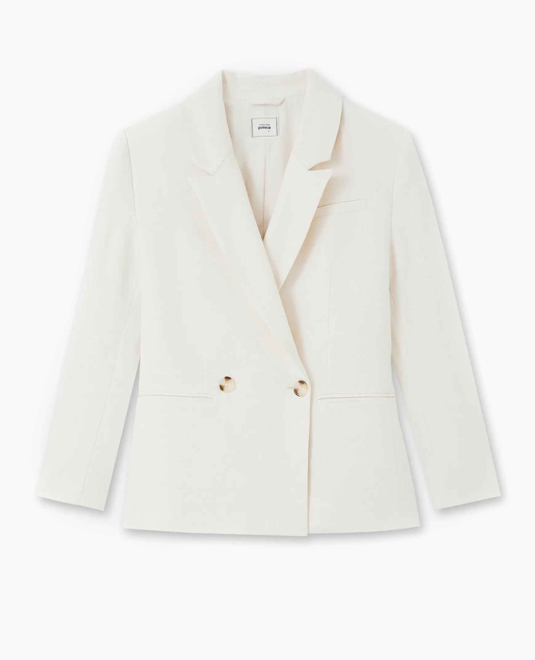 Pimkie Tailleur|Veste Et Blazer^Veste Blazer En Tissu Effet Lin Rustique -
