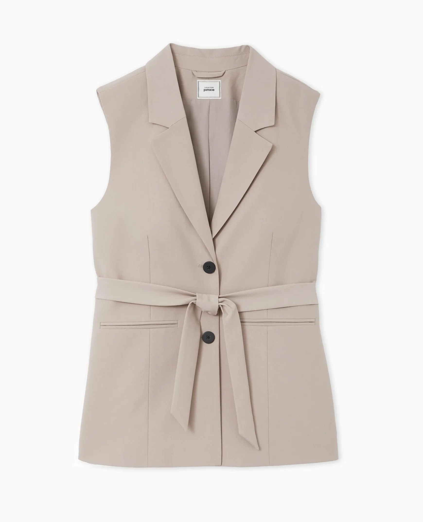 Pimkie Toute La Collection|Veste Et Blazer^Veste Blazer Sans Manches Avec Ceinture -