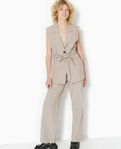 Pimkie Toute La Collection|Veste Et Blazer^Veste Blazer Sans Manches Avec Ceinture -