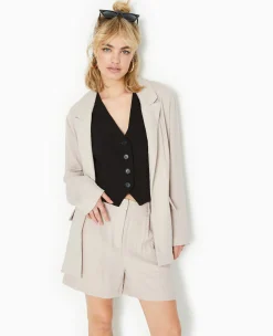 Pimkie Toute La Collection|Tailleur^Veste Blazer Souple En Tissu Fluide -
