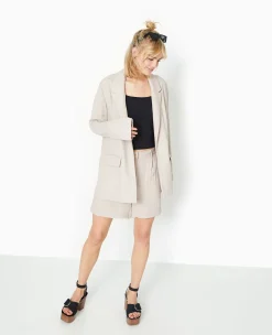 Pimkie Toute La Collection|Tailleur^Veste Blazer Souple En Tissu Fluide -