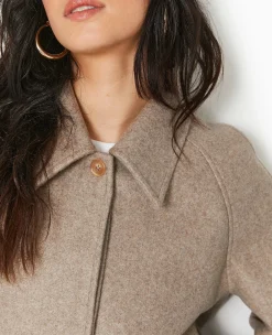 Pimkie Toute La Collection|Manteau Et Blouson^Veste Courte Trapè;ze En Drap De Laine -