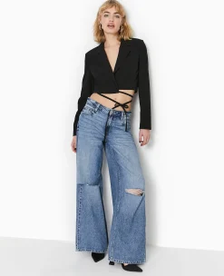 Pimkie Tailleur|Veste Et Blazer^Veste Cropped Avec Liens à Nouer -