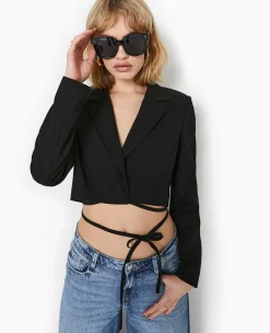 Pimkie Tailleur|Veste Et Blazer^Veste Cropped Avec Liens à Nouer -