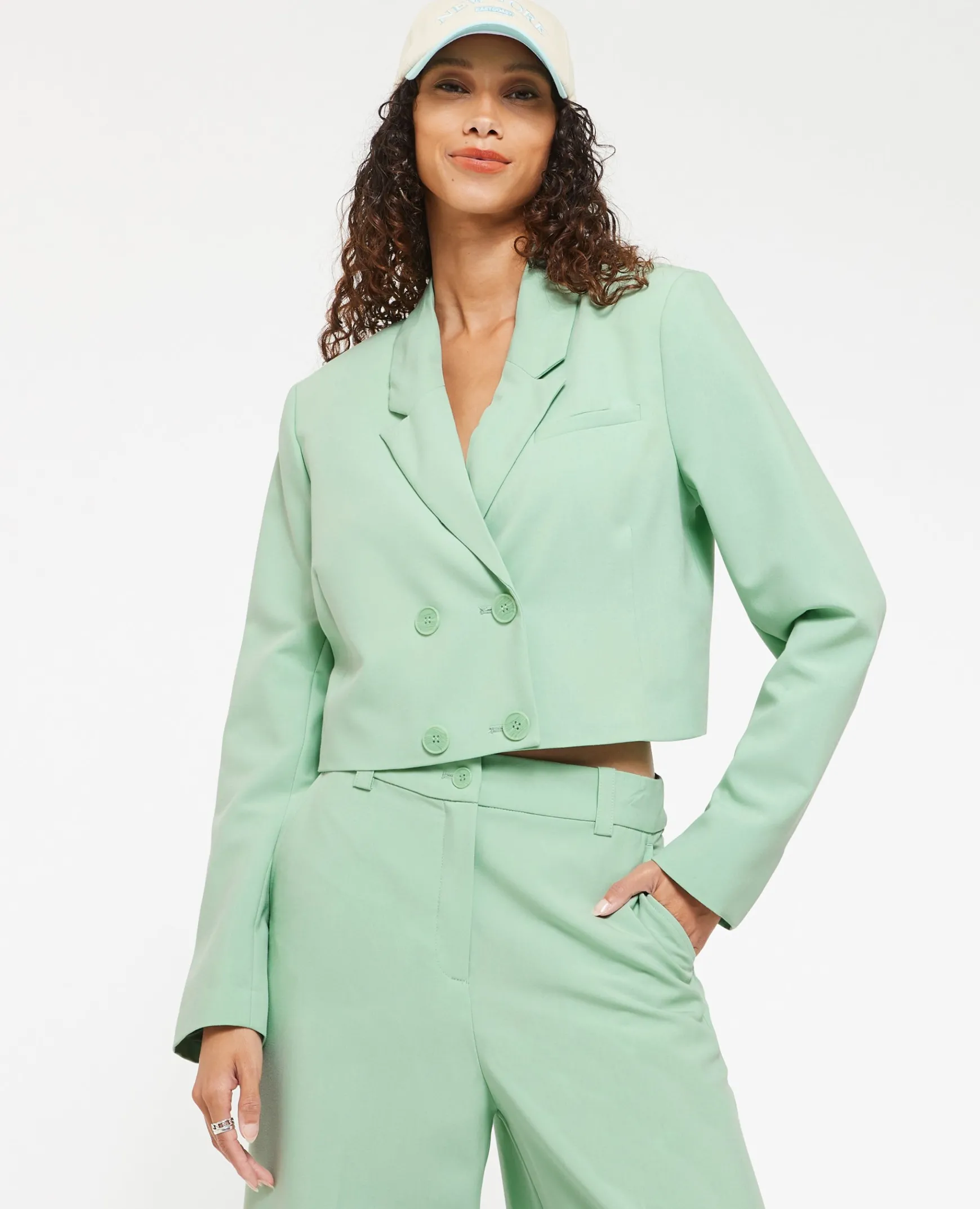 Pimkie Tailleur|Veste Et Blazer^Veste Cropped Double Boutonnage -