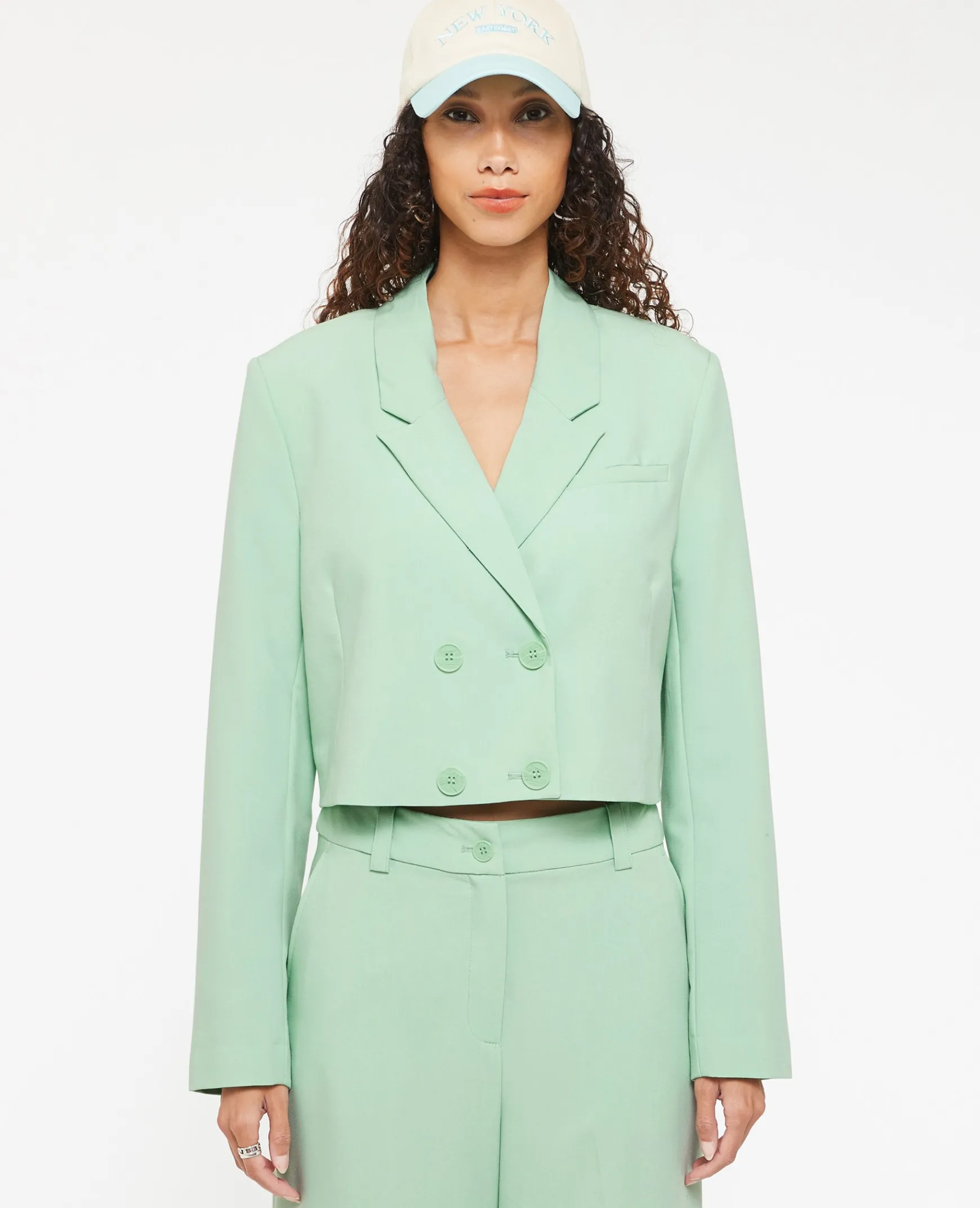 Pimkie Tailleur|Veste Et Blazer^Veste Cropped Double Boutonnage -