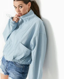 Pimkie Manteau Et Blouson|Veste Et Blazer^Veste Légè;re Zippée Avec Détails Liens élastiqués -