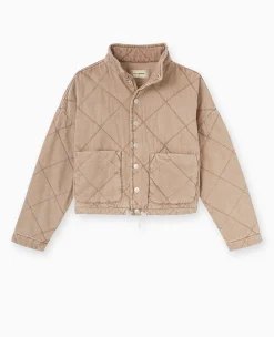 Pimkie Manteau Et Blouson|Veste Et Blazer^Veste Matelassée En Jean Délavé Acid Wash -