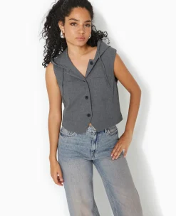 Pimkie Toute La Collection|Veste Et Blazer^Veste Sans Manches Avec Capuche -